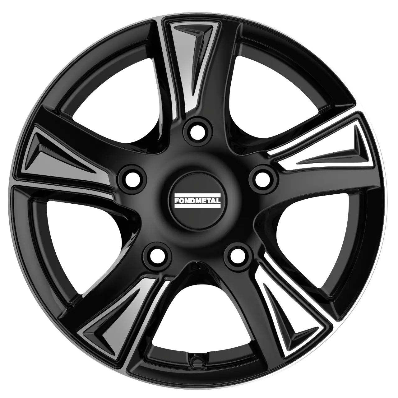 Glossy Black Machined
