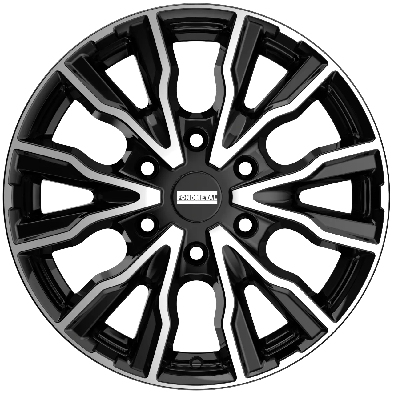 Glossy Black Machined